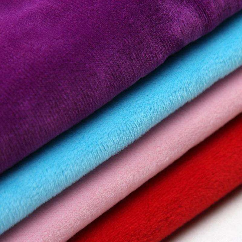 Crystal velvet, crystal super-soft knitted short-pile milk velvet fabric, plush toy and clothing knitted material