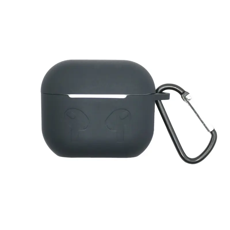 Silicone Case Compatible with AirPods 3 Thick Shockproof Protective Cover with Hook Wireless Earbuds Heavy Duty Full Body Protection Anti Drop Shell for Outdoor Hiking