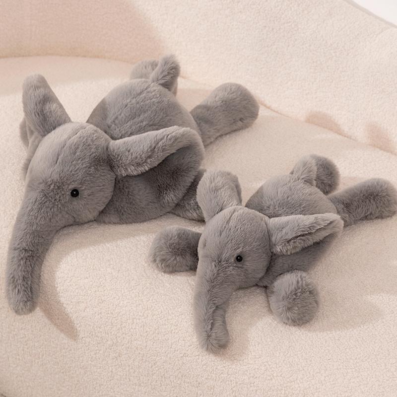 Super Soft 4 Colours Elephant Plush Toys Cute Stuffed Flappy Ears Long Plush Animals Plushy Hugging Pillow Kids Xmas Gift