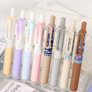 Blue Fruit 2.0 Doodle Pen, Warm Winter Diary Series, Push Button Neutral Pen, 0.5mm, Soft Rubber Non-Slip Notebook Pen