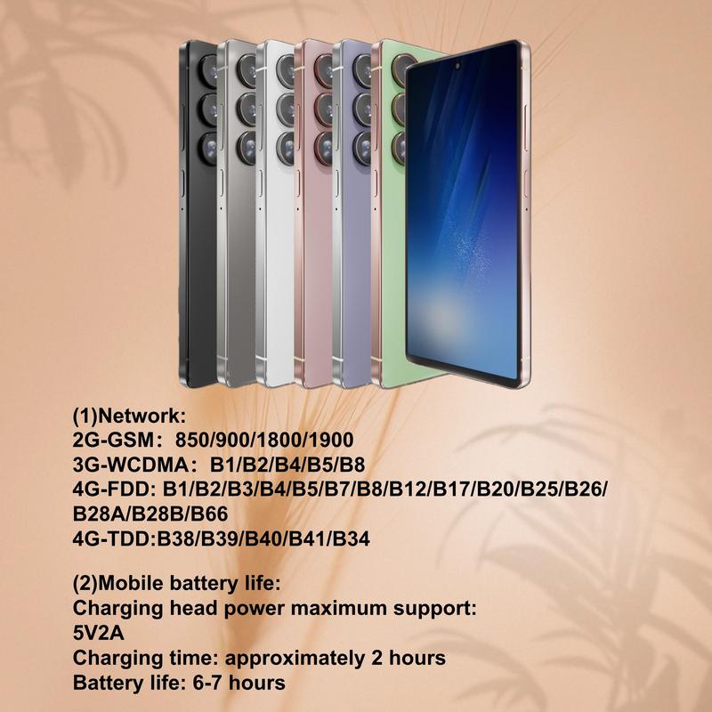 FUFFI 6.8 Inch Smartphone, 4+64GB ROM,1 Count 4G Network Unlocked Phone, Android 12.0 Version 8+16MP Cellphone, Dual Card Phone for Home & Office