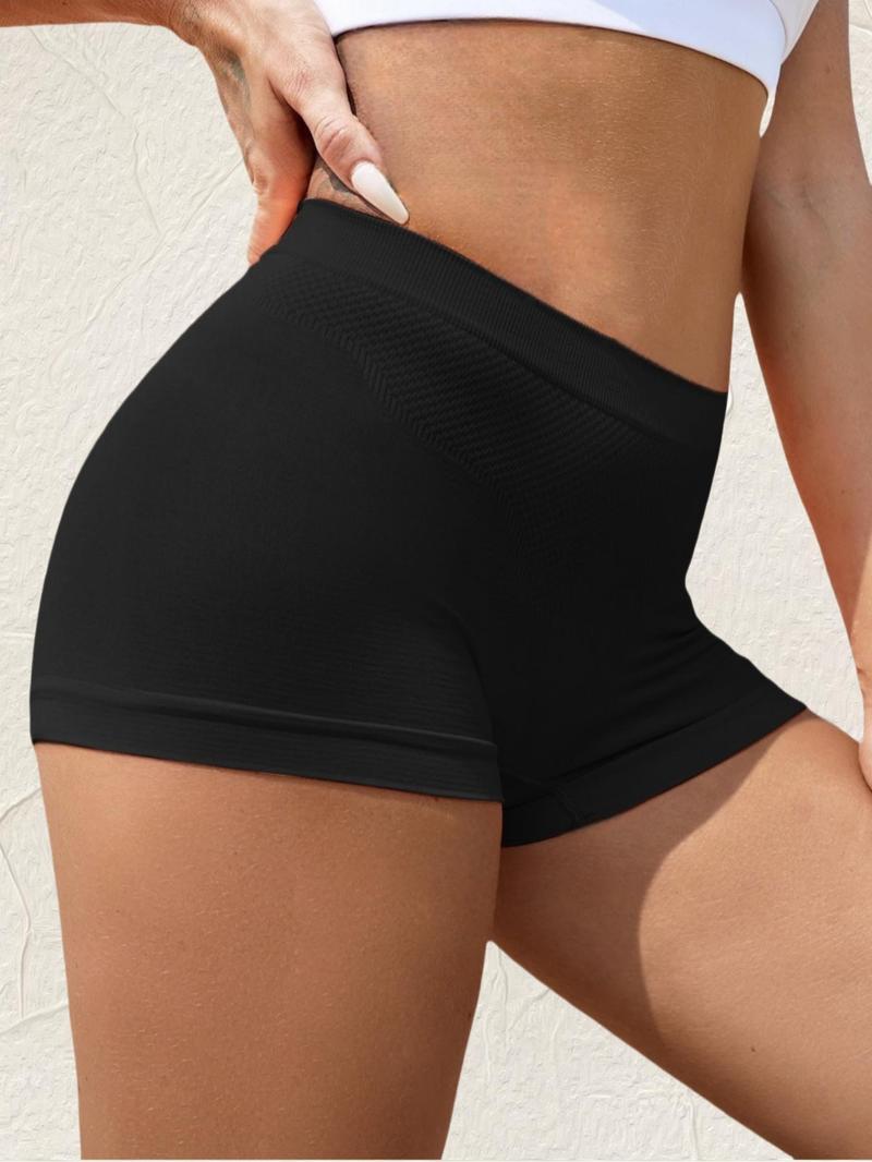 Women's Solid Color Seamless Bodyshorts, Soft Comfy Breathable Panty for Daily Wear, Breathable&Stretch Fabric,Basic Underwear for All Seasons,Women's Bottoms