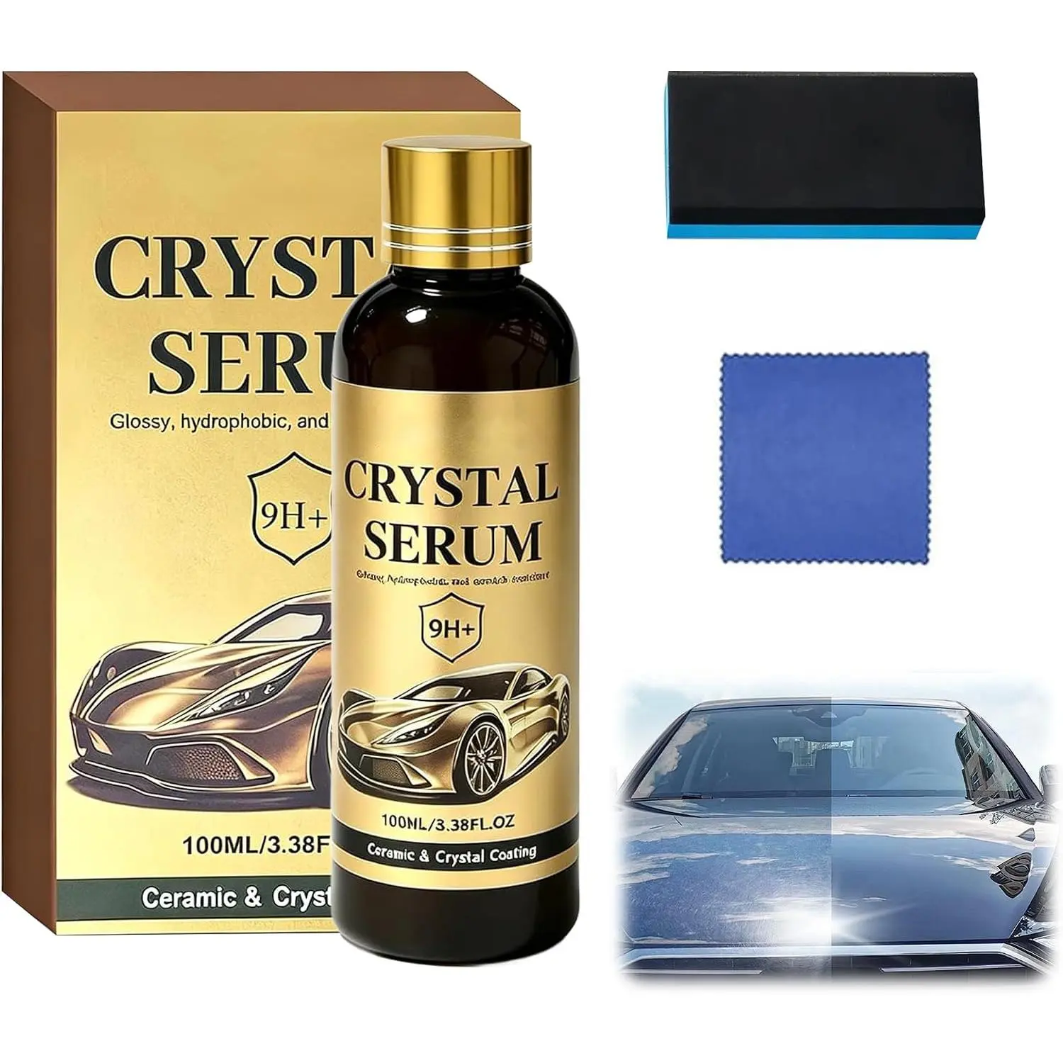 100ML  Serum, Ceramic Coating for , Graphene Ceramic Coating,9H Graphene Coating for Auto  Detailing,Gloss Hydrophobicty Anti Scratch