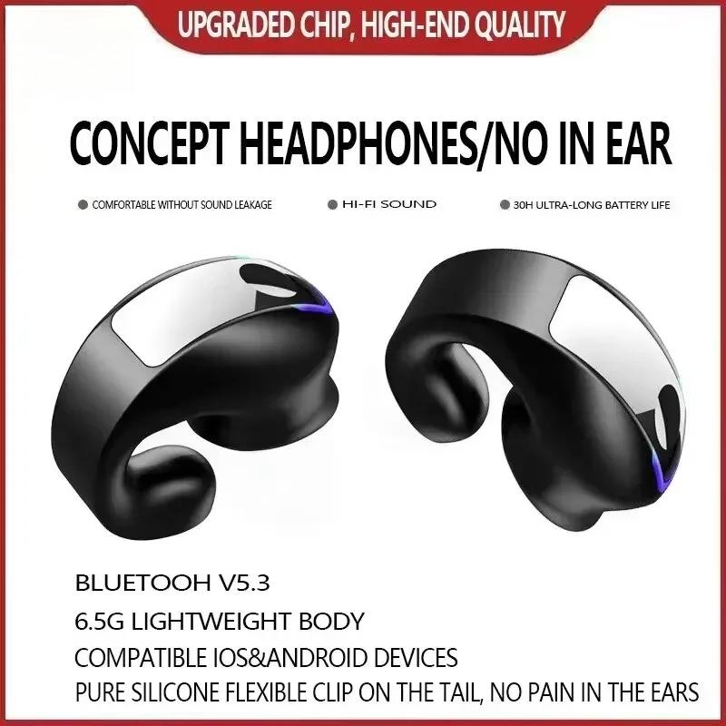 BT  Earphone Clip On Monaural Inear Motion Stereo Bone Conduction Gd28 Business Wireless Earphone Mini Monaural Tws