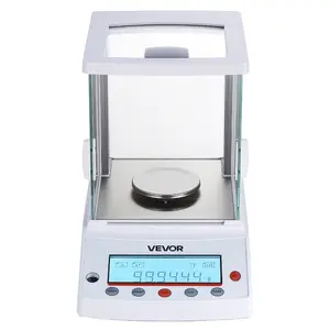 VEVOR Analytical Balance, 120 gx 0.1 mg, 0.0001 g High Precision Accuracy Lab Scale, g/oz/ct/mg 4 Units Electronic Digital Analytical Balance with Glass Draft Shield, for Laboratory Jewelry Pharmacy