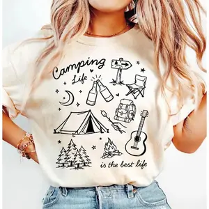Comfort Colors ®   Camping Life Shirt, Camping Shirt Women, Outdoor Adventure Shirt, Campfire Shirt, Hiking Shirt, Nature Lover Gift, Camping