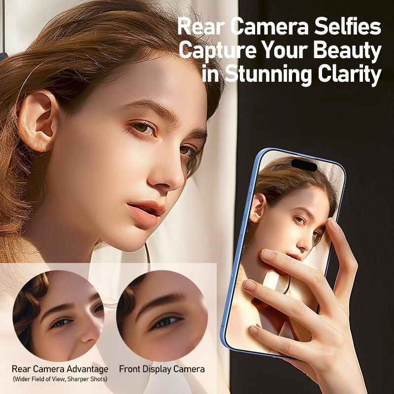 Wireless Magnetic Phone Screen, Rechargeable Wireless Phone Screen, Remote Control Phone Selfie Screen, Magnetic Smartphone Holder, Phone Accessories for Home & Office