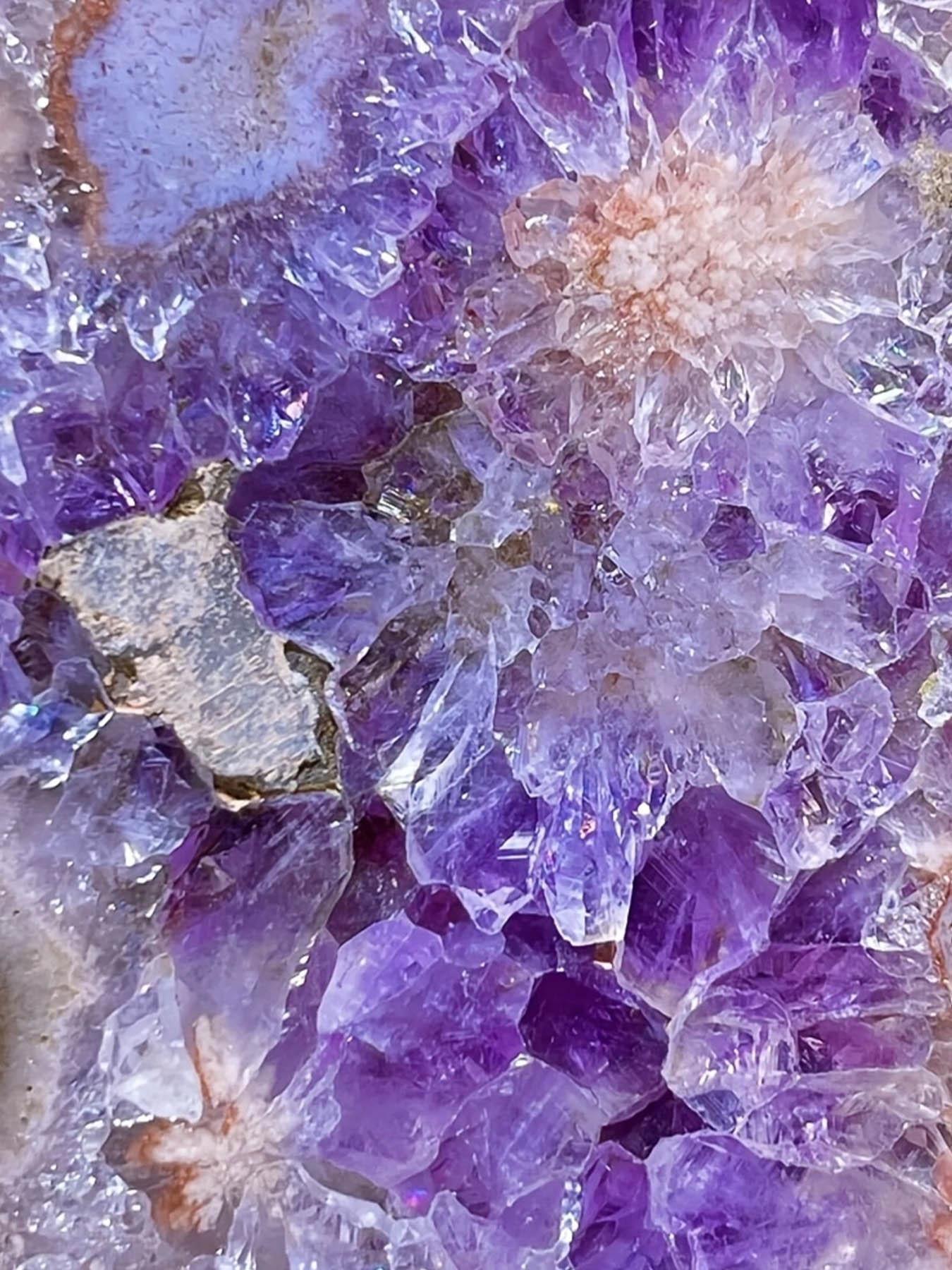 Pink Amethyst Quartz Agate Crystal Sliced Rough Specimen, Creative Gift & Diy Jewelry Accessories, Home Art Decoration, Natural Crystals