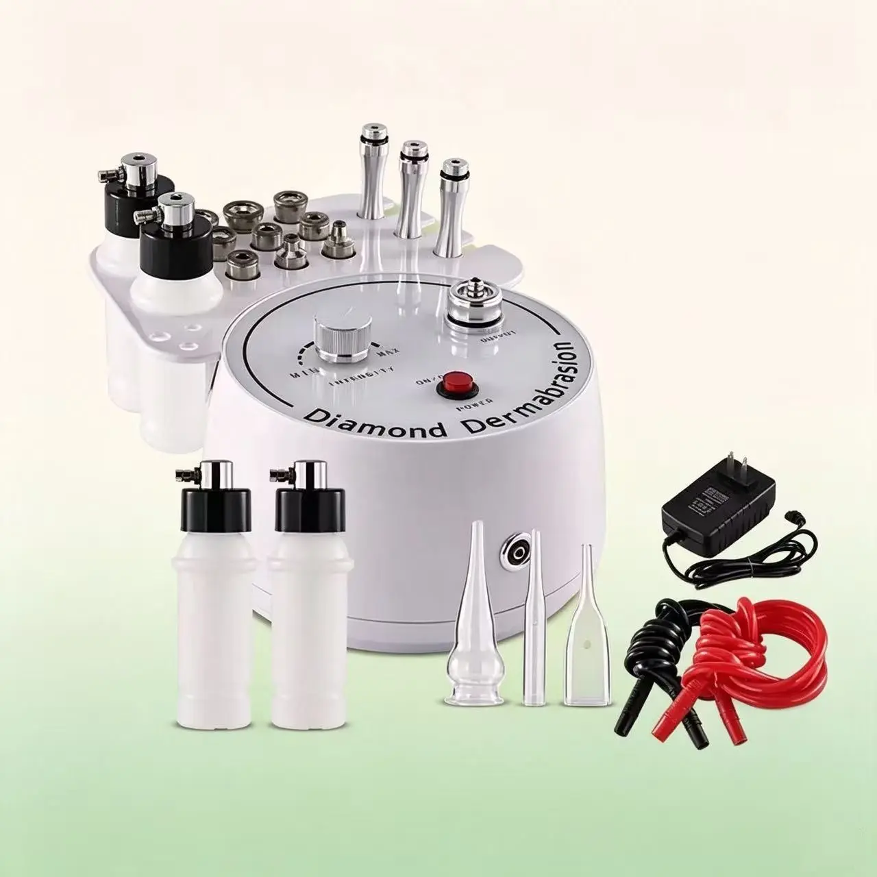 3-In-1 Diamond Micro-Exfoliation Device, Blackhead Remover, Pore Cleanser, Spray Beauty Instrument, New Model Lb180, 100-240v Power Consumption