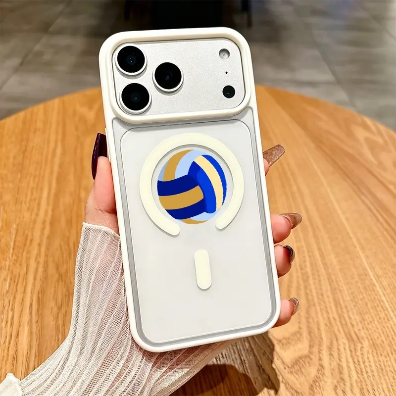 Volleyball MagSafe Compatible TPU Phone Case Shockproof Protective Cover for iPhone 17/16 Pro Max Samsung S25