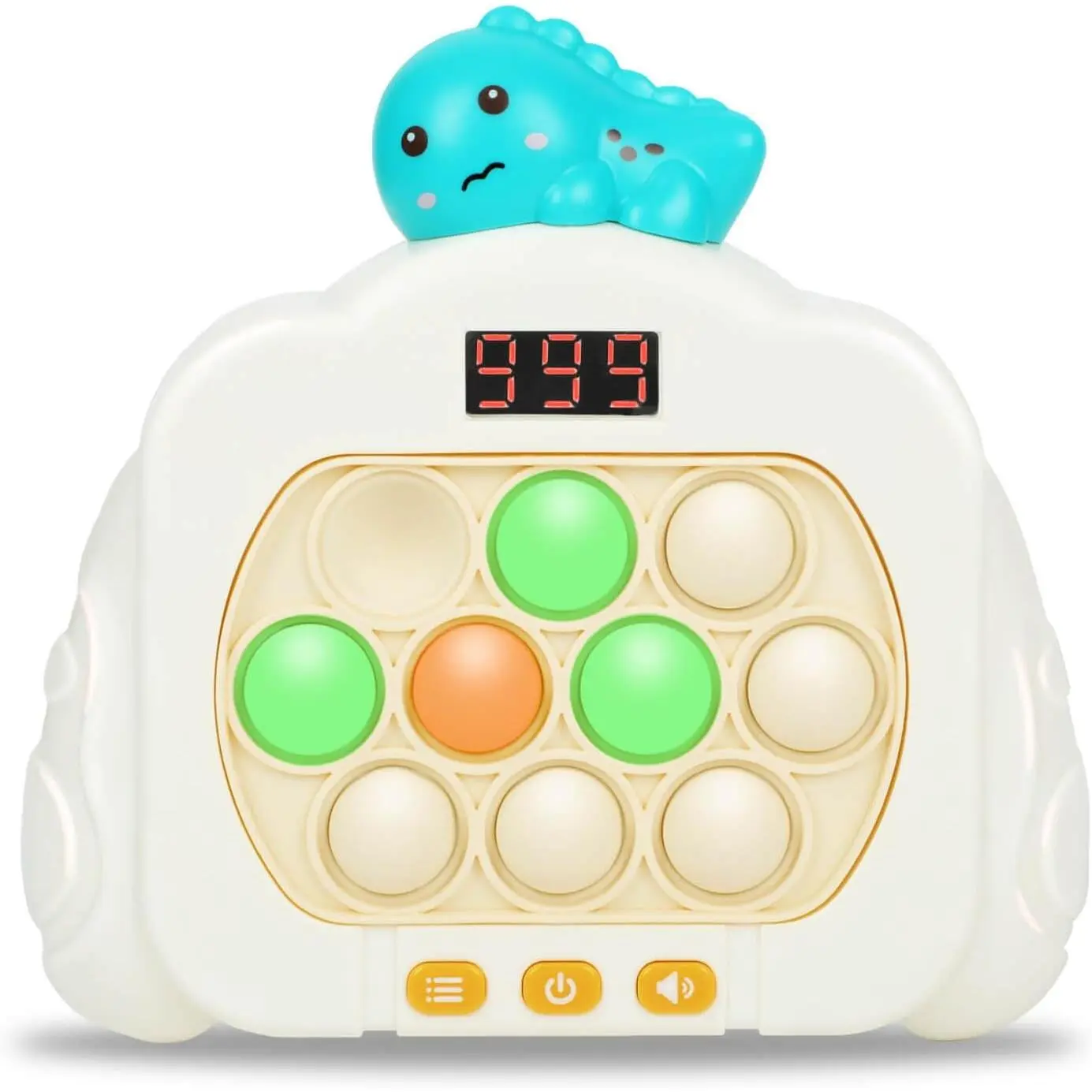 Quick Push Pop Game Fidget Toys 12 Modes LED Screen Light Up Fast Push Bubble Game Handheld Speed Pushing Game, Christmas Toys Gifts for 6 7 8 9 10 11 12 Years Old Kids Stocking Stuffers(Dinosau)r