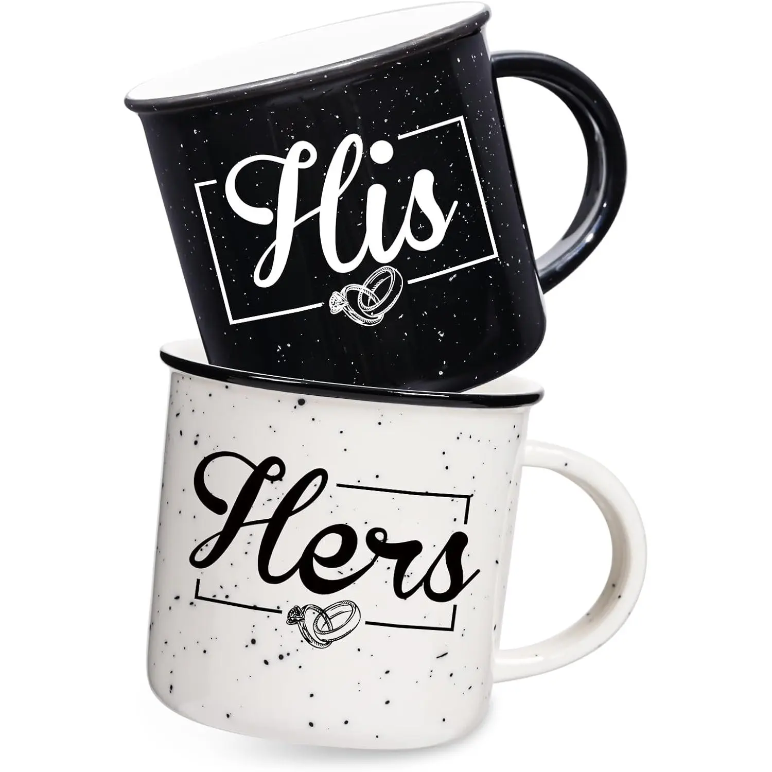 Wedding Gifts for Couples 2026, His and Hers Mugs Set Of 2 Coffee Mug 10 Ounce, Bridal Shower , His and Hers , Engagement Couple Valentine's Day and  Year Gifts