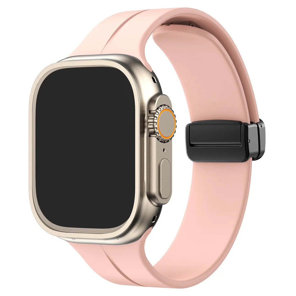 2026 Creative Magnetic Silicone Smartwatch Strap, Made of Soft Breathable Silicone Material, Sweatproof Sports Replacement Wristband With Secure Magnetic Closure, Universal Multi-size Design Suitable For Fitness, Outdoor Sports And Daily Casual Matching F