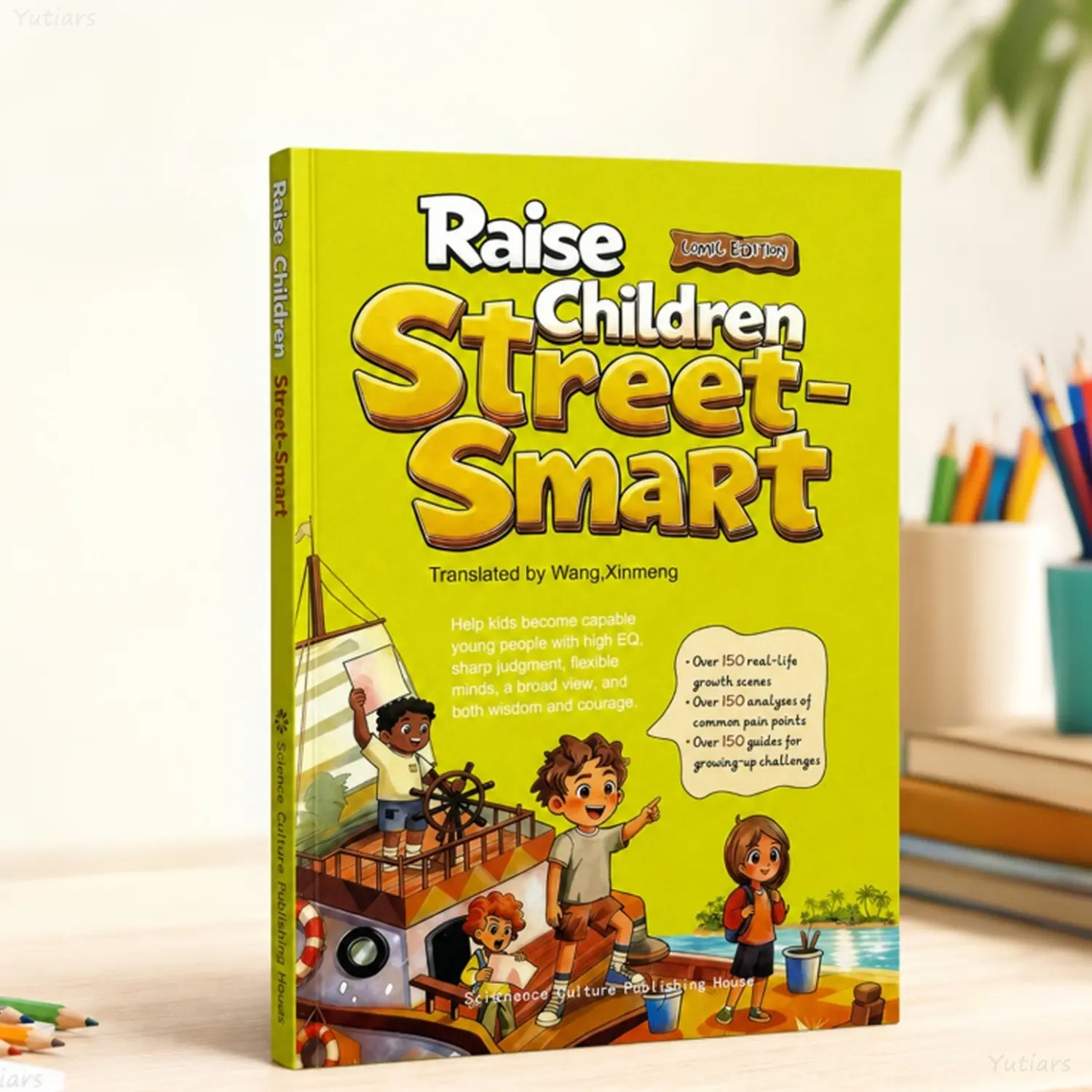 1Pc Parent-child Kid Guide packed with over 150 valuable real lessons, Easy reading helps parents raise sharp kids mastering basic self-defense and steady independent practical decisions, Parenting Books