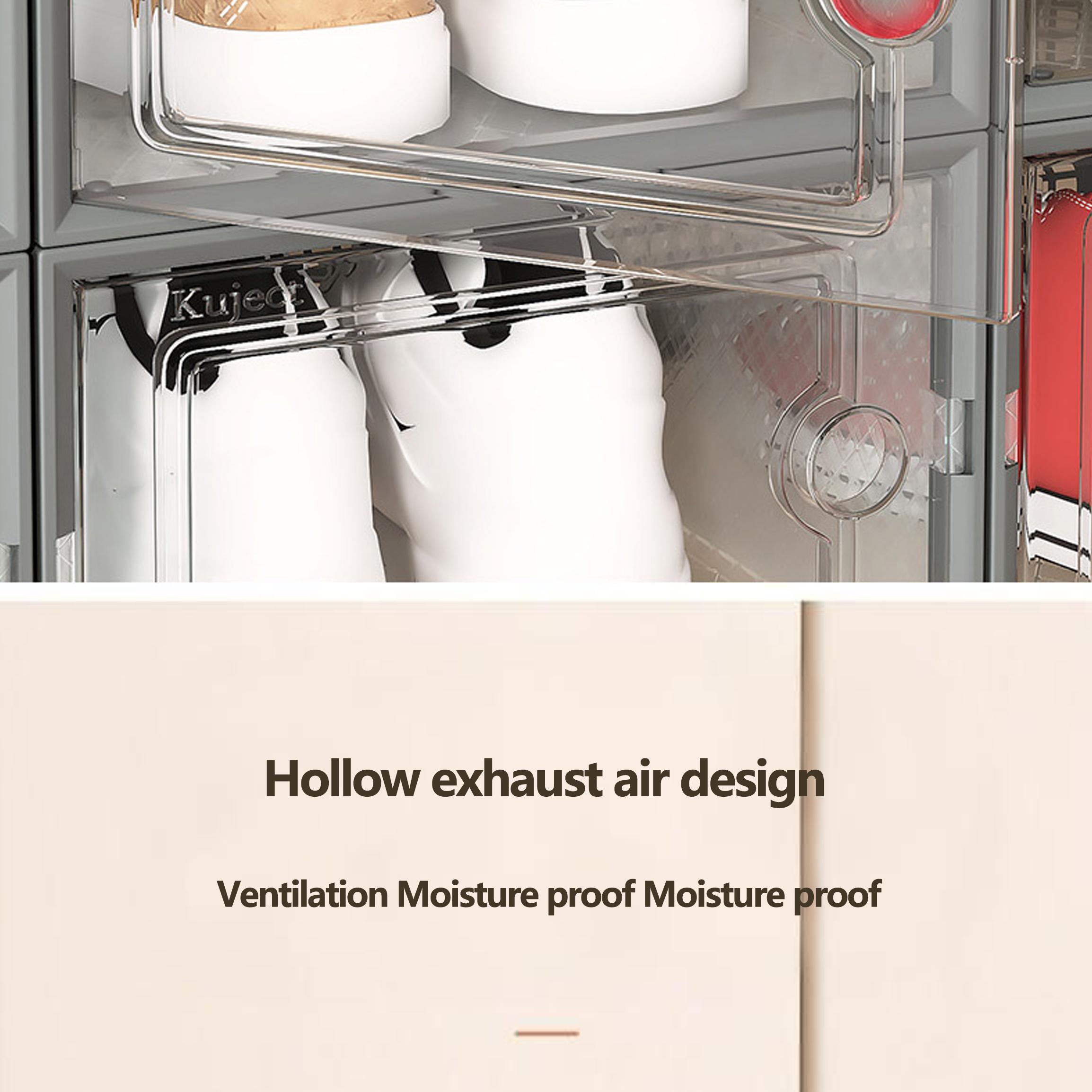 6/12/18/24 pcs Large Capacity Thickened Transparent Plastic Shoe Boxes With Clip-On Lid - Foldable, Stackable, Space-Saving Storage Organizer For Multipurpose Use In Entryway, Bedroom, Home, Dorm, Etc - Easy To Assemble,shoe cabinet storage