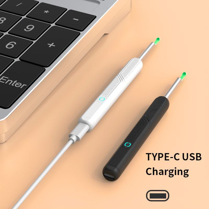 Electric Earwax Removal Tool with Camera, Portable Waterproof Ear Cleaning Kit with Type-C Charging, Earwax Remover Set