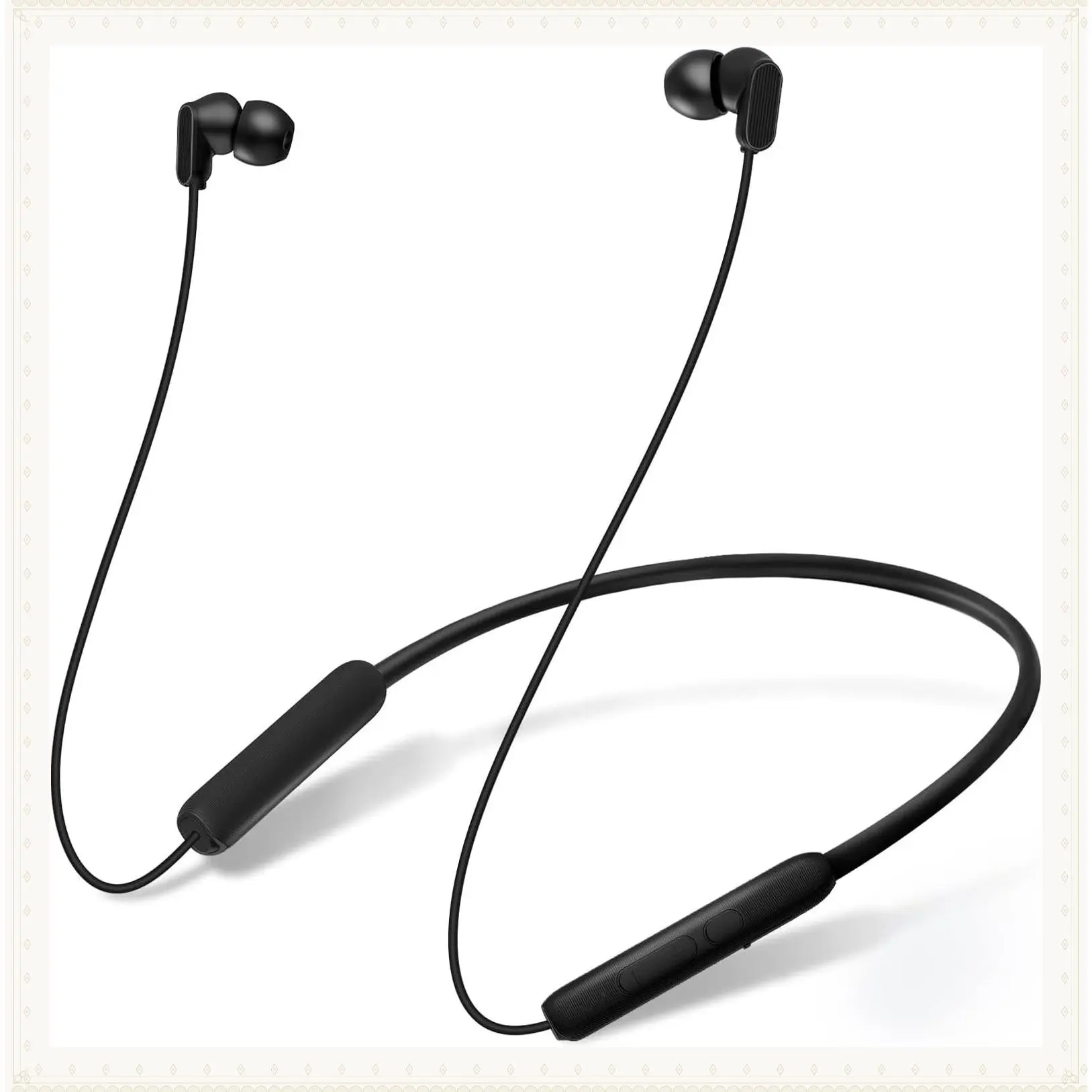 Neckband Bluetooth Earbuds, Bluetooth 6.0 Wireless Headphones with Microphone, IPX7 Waterproof, Deep Bass, 20H Playtime, Magnetic Ultra-LightweightGift