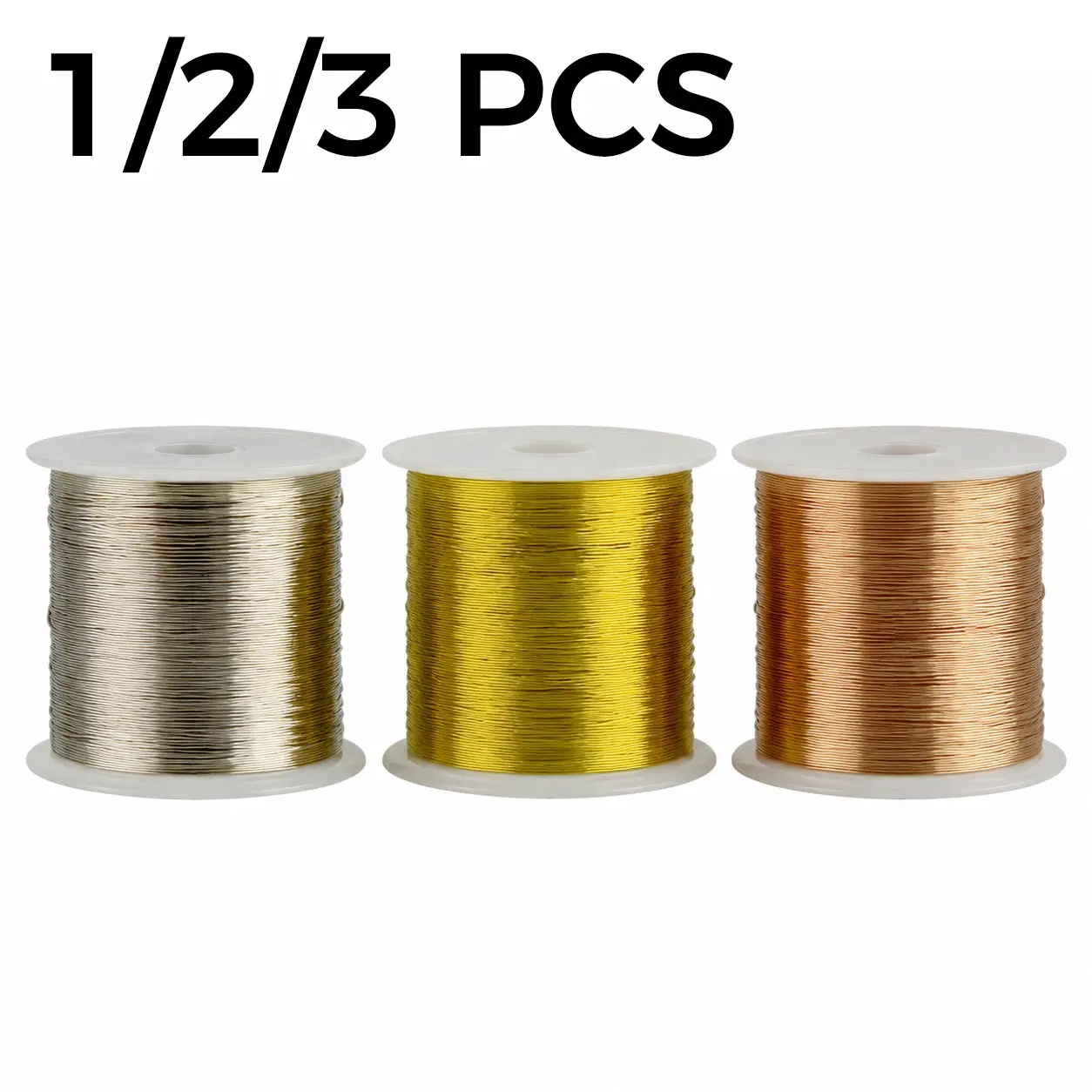 High-Quality Copper Jewelry Wire (0.4mm), Multi-Specification Mixed Pack, Ideal for DIY Filigree, Floral Crafts, Handmade Coiling, Durable & Versatile