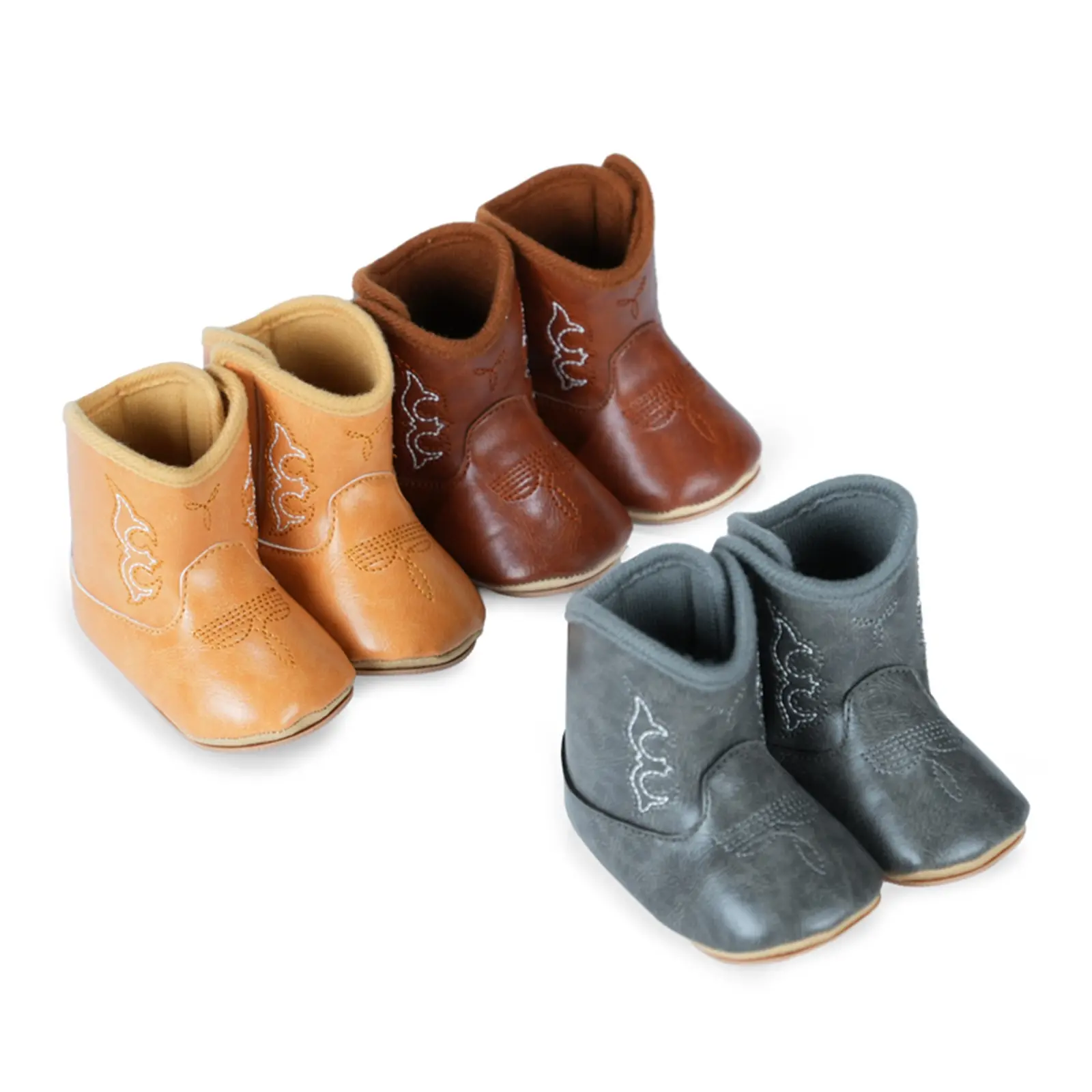 Infant Baby Boys Girls Booties Newborn Warm Winter Boots Unisex Kids Non-Slip Soft Sole First Walker Crib Shoes 0-18M