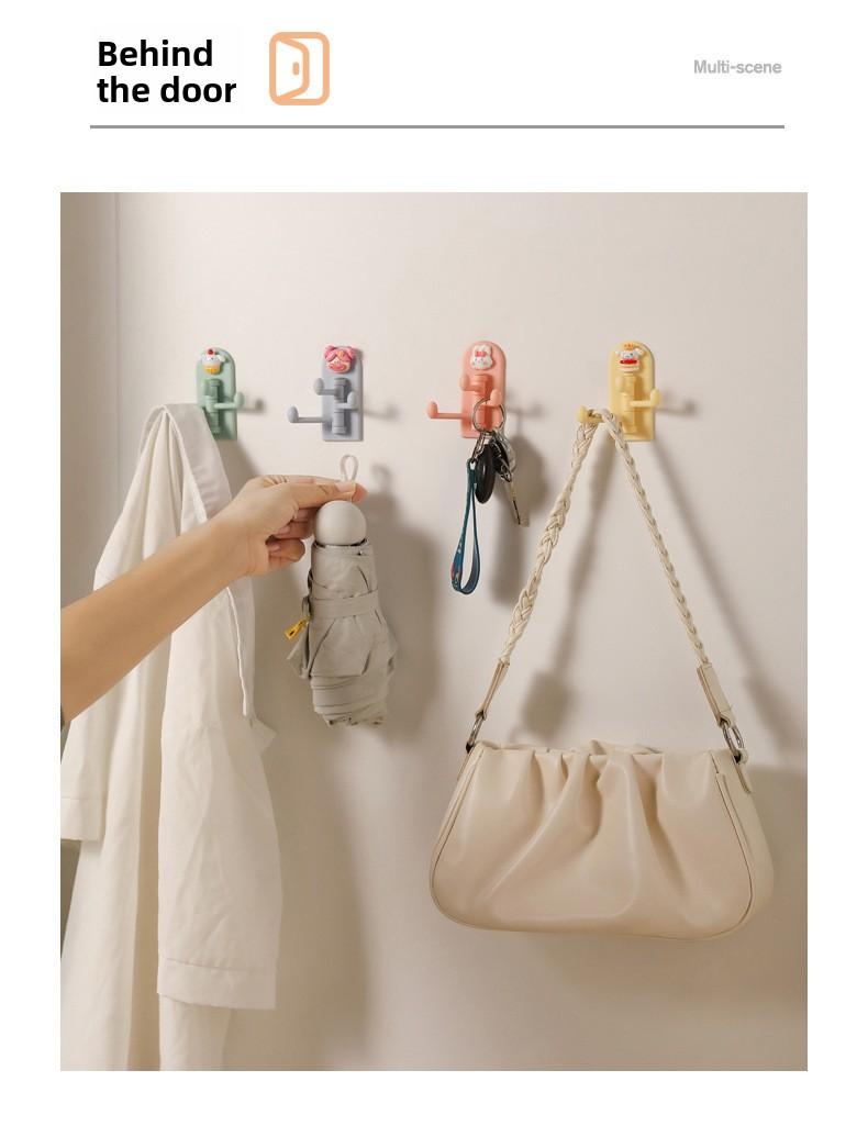 Cute Cartoon Self Adhesive Hooks, Easy Install Home Essentials