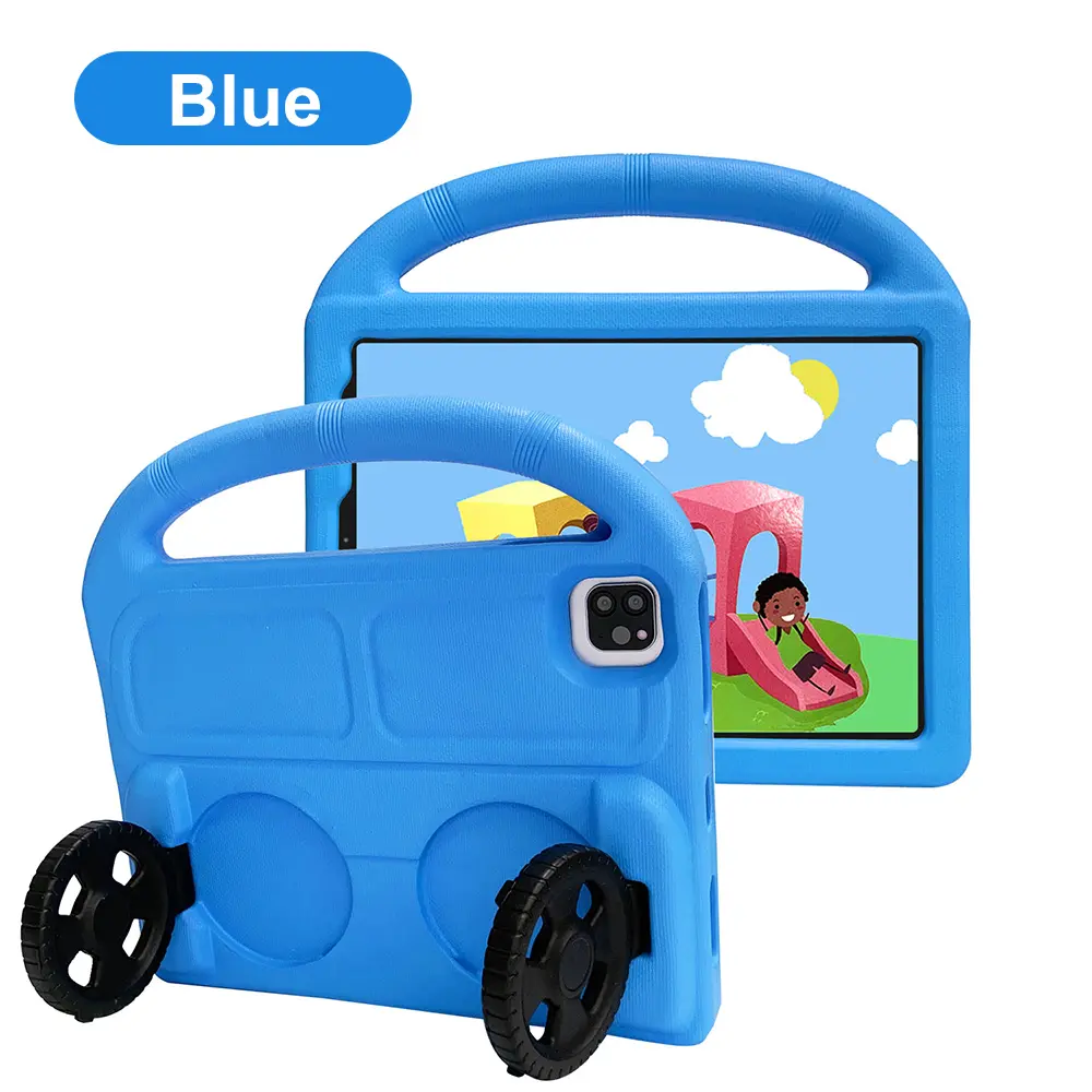 Kids Tablet Case Compatible with Samsung Galaxy 2017 8inch T380/T385/T290/T295/T310/T315/T311/Tab A7 Lite T220/T225/Tab4 T330/T331/Tab E T377/Tab A T387, EVA Heavy Duty Shockproof Case with Handle, Car Wheel Theme Foldable Stand Cover for Children
