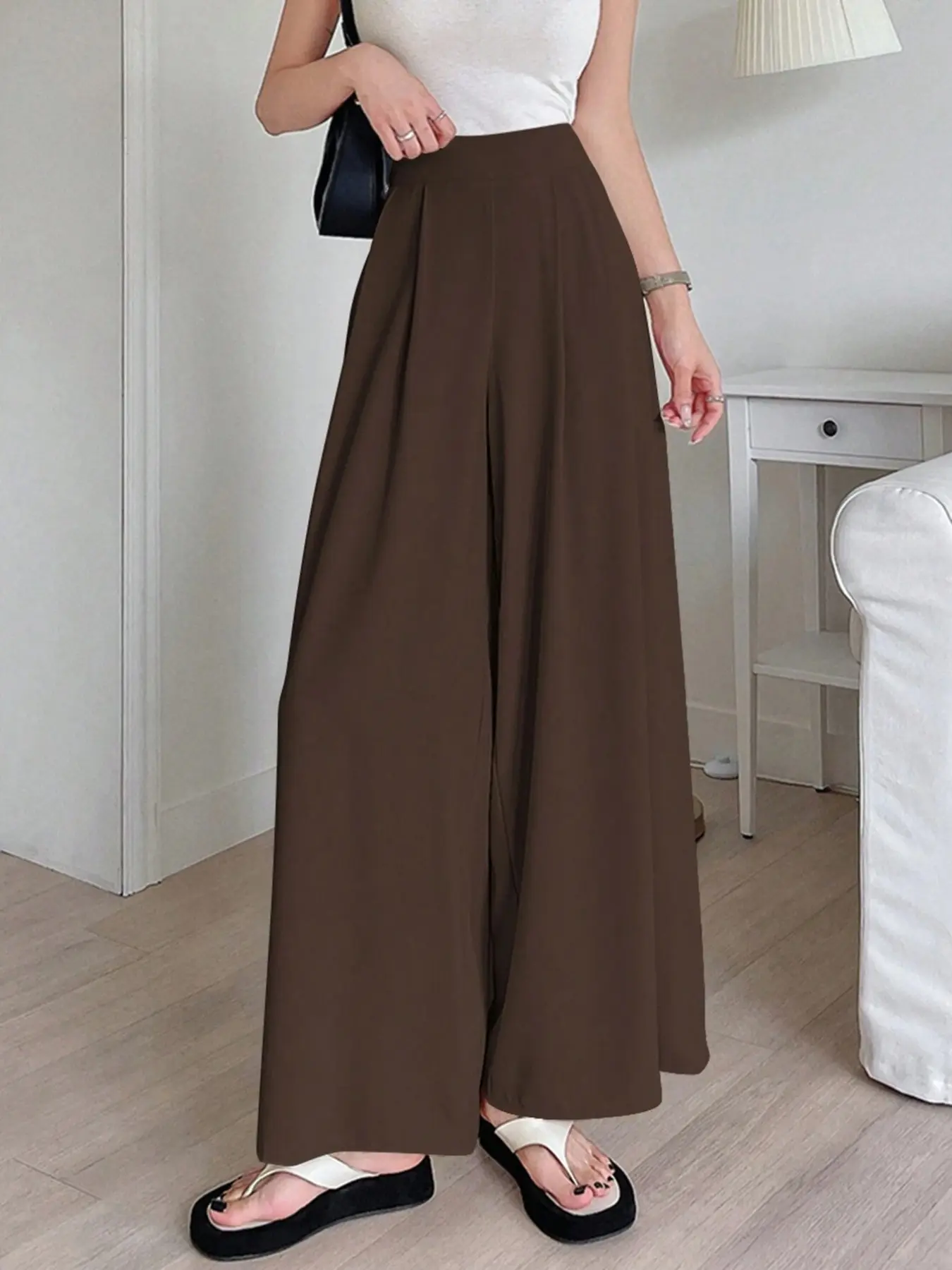 Women's Plain Simple Casual Long Pants, Teacher Commute Pants, All Seasons Fitted Style, Comfortable and Stylish Office Wear