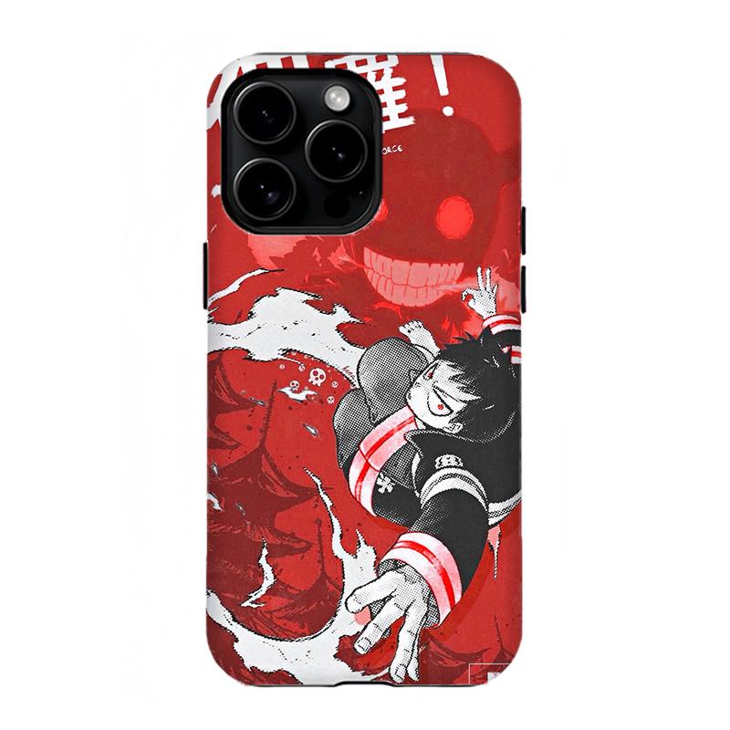 Aesthetic F-Fire F0rce Anime Phone Case|Manga Collage Art Print Phone Cover For iPhone 11 12 13 14 15 16 17 Pro Max For Samsung S26 S25 S24 S23 S22-Anime Fan Gift