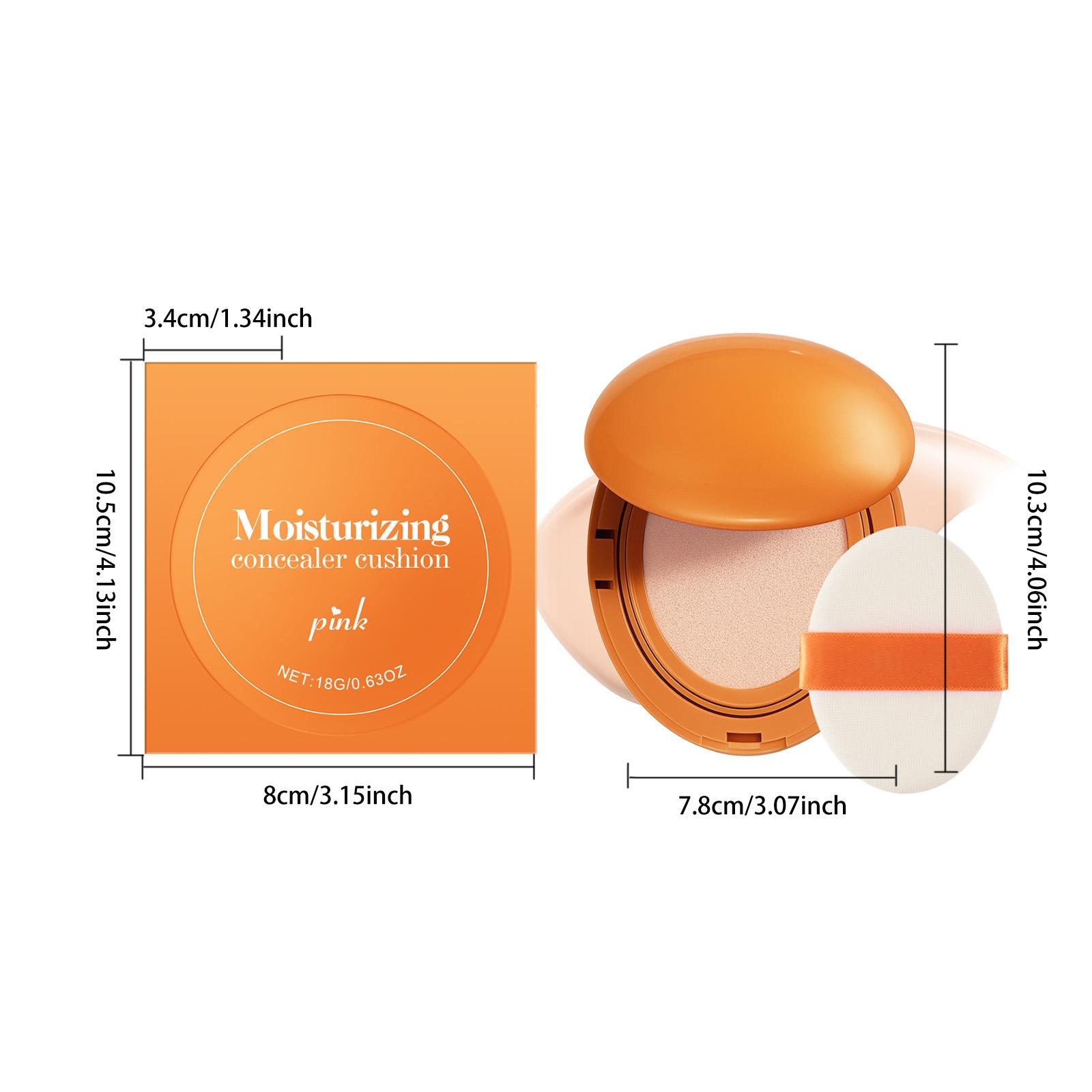 AMZ Pink Moisturizing Concealer Cushion, Waterproof And Sweat-Proof, Velvet Texture, Moisturizing Concealer, Clear And Nourishing Base Cushion