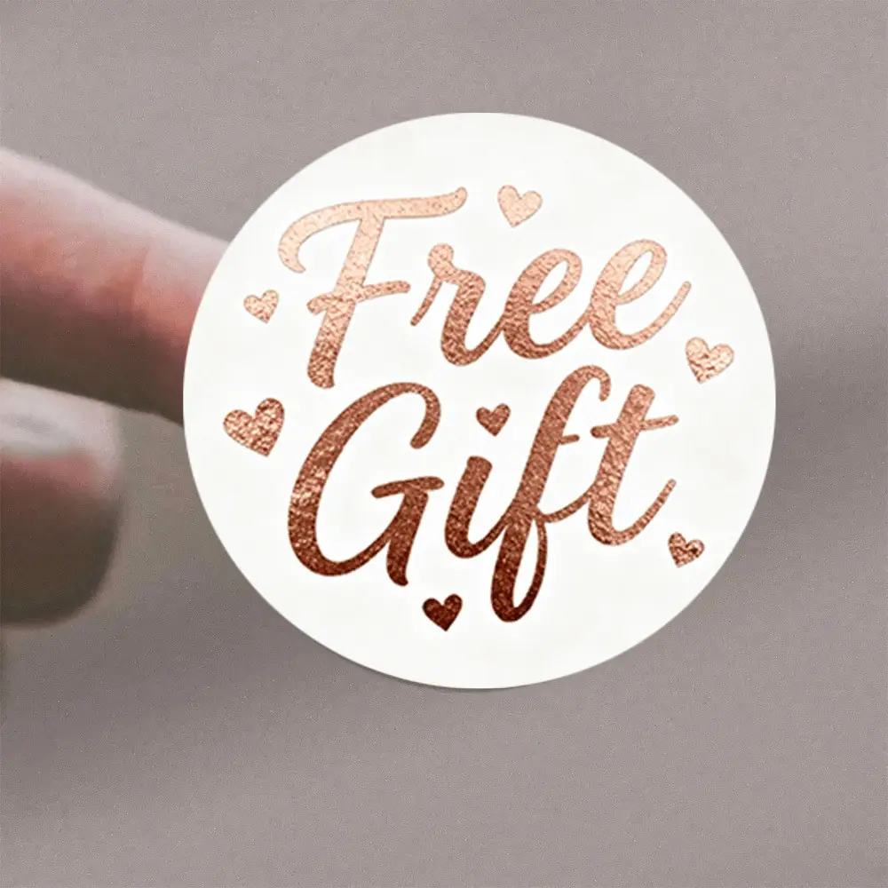 72 Rose Gold Heart Stickers Set, Perfect for Packaging, Ideal for Small Businesses, Diaries, Planners, Scrapbooks, Gift Wrapping, Crafts, Office Supplies