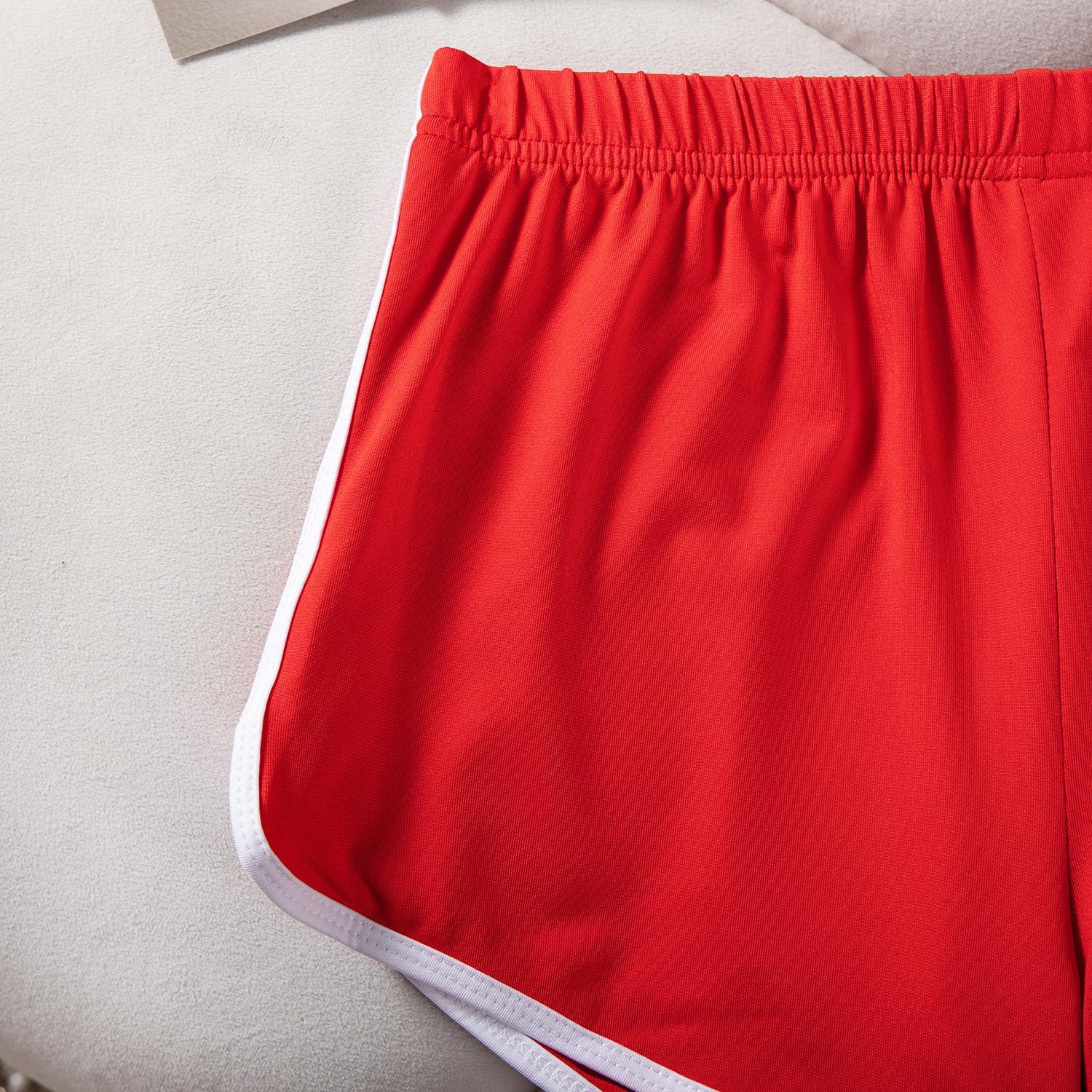 Women's sexy hip-lifting shorts, retro dolphin shorts, sports fitness running hot pants, seamless low-waisted yoga pants, comfortable and breathable, perfect gift world donut scrunched baggy chicken leg safety waist Casual Layered Mesh Stripe linen