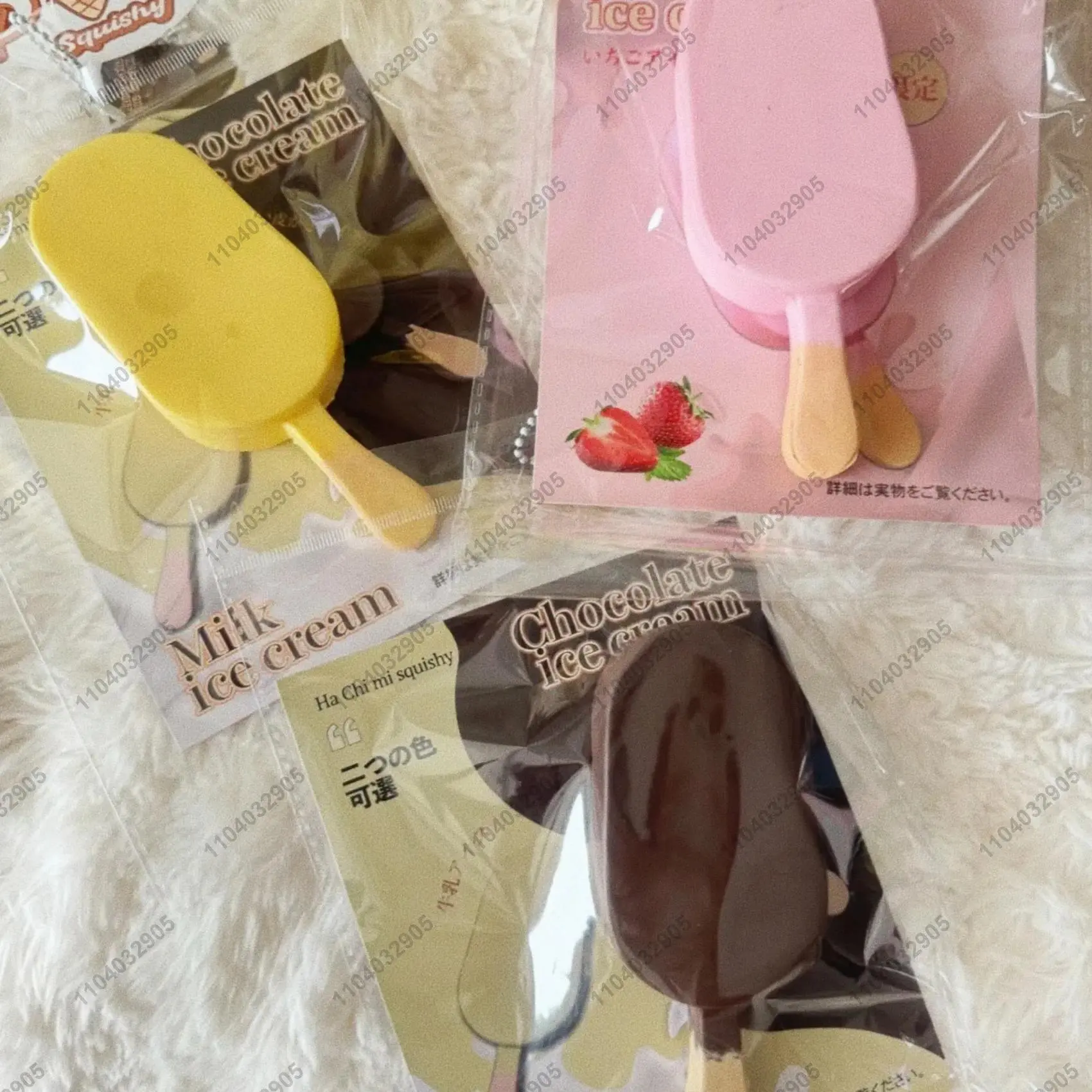 Chocolate Ice Cream Squishy Toy Slow Rebound Popsicle Stress Release Squeeze Toy Hand Relaxation Gift Item Toys