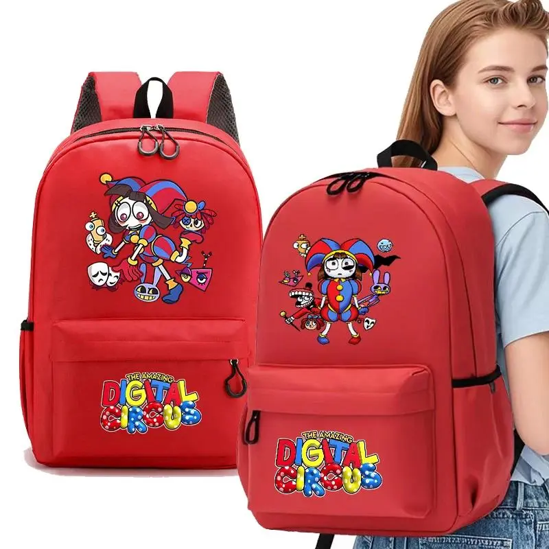 Cartoon Cute The Amazing Digital Circus Backpack for Adult Schoolbag Kawaii Schoolbag Knapsack Student Large-capacity Bag Gift