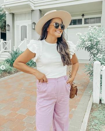 Imily Bela Womens Off The Shoulder Long Bell Sleeve Tops Flared Casual Loose Blouse