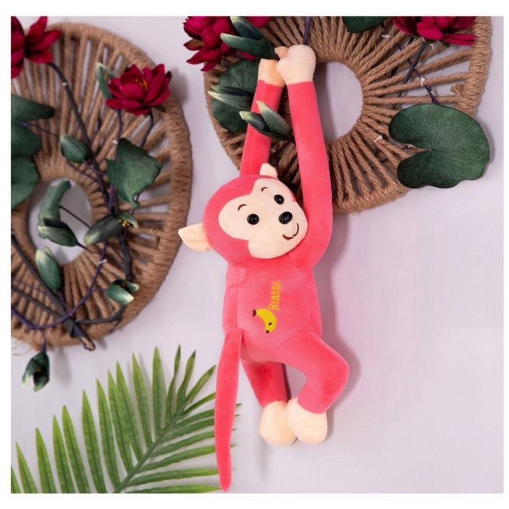 45cm Cute Long Arm Monkey Plush Toy 5 Color Anti-Collision Banana Can Tie Curtains With Monkey Doll  Decoration Christmas