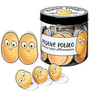 A “Potato Jar of Emotional Support” containing 60 positive potato cards—a perfect motivational gift for women, a graduation gift, a Mother’s Day gift, a farewell gift for a departing colleague, or a birthday gift for girls, teens, and friends.