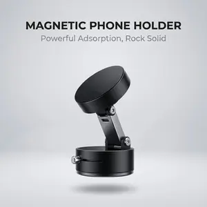 Magnetic Phone Holder, Strong Vacuum Suction Cup Magnetic Phone Holder, Stable and Dustproof Phone Holder for Home & Car Use, Cell Phone Mount, Mount, Car Phone Holders