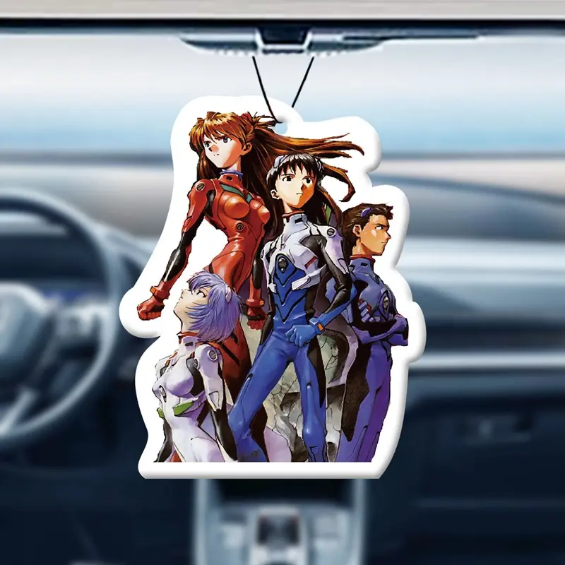 Neon Genesis Evangelion Anime Car Air Freshener, Car Fragrance, Car Scent, Natural Plant Extract, Alcohol-Free, Long Lasting, Heat Resistant, Multi-Use