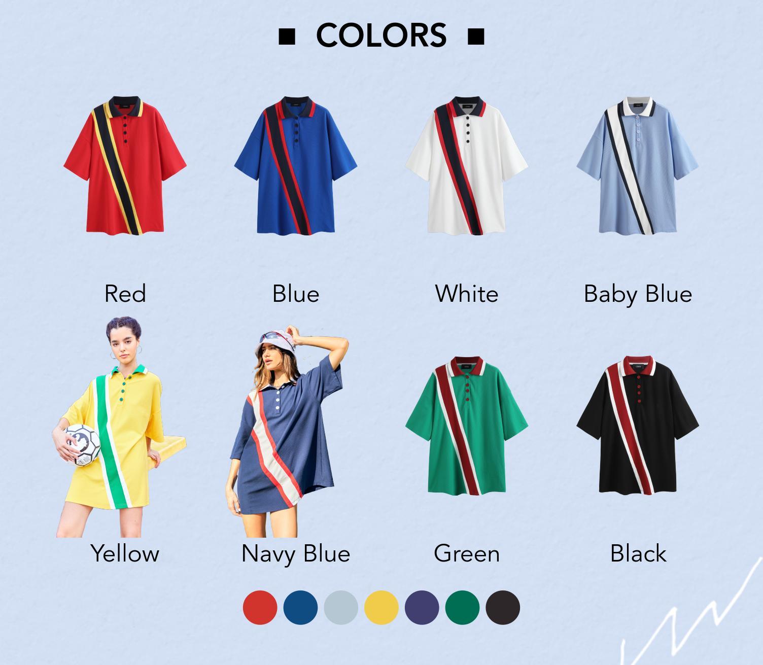 Cider [8 colors, size 2-10] Blokecore Patchy Collar Short Sleeve Polo Shirt