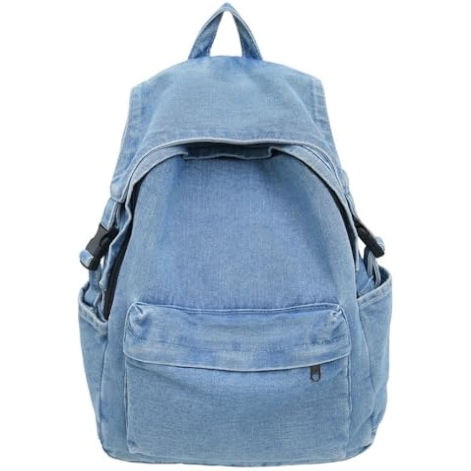 Vintage Distressed Denim Backpack, Y2K Preppy Casual Daypack, Lightweight Amazon.com: Denim Mini Backpack for Women, Small Canvas  main image 2