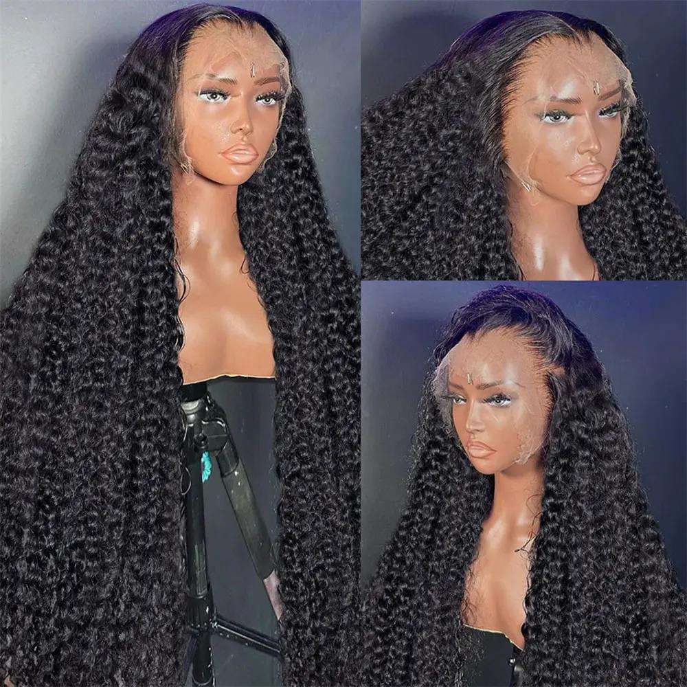 Women's Human Hair Half Wig - HD Wigs, 250% Density 40Inch Deep Wave, 13x4/13x6 360 Full Lace Frontal, Transparent Lace, Pre-Plucked Hairline & Side Parts Cap Design, Deep Wave Wig Women's Human Hair Half Wig - HD Wigs, 250% Density 40Inch Deep Wave, 13x4/13x6 360 Full Lace Frontal, Transparent Lace, Pre-Plucked Hairline & Side Parts Cap Design, Deep Wave Wig