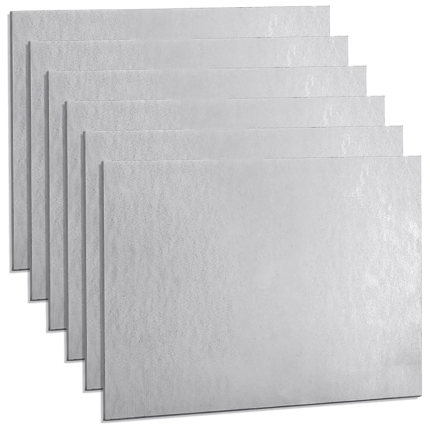 6 Pack 16 Gauge Steel Sheet, 12'' x 9'' Cold Rolled Mild Metal Plates for Crafting, 1.5mm Thick Weldable Carbon Steel Panels for Professional, Industrial, DIY Projects, Unpolished Finish