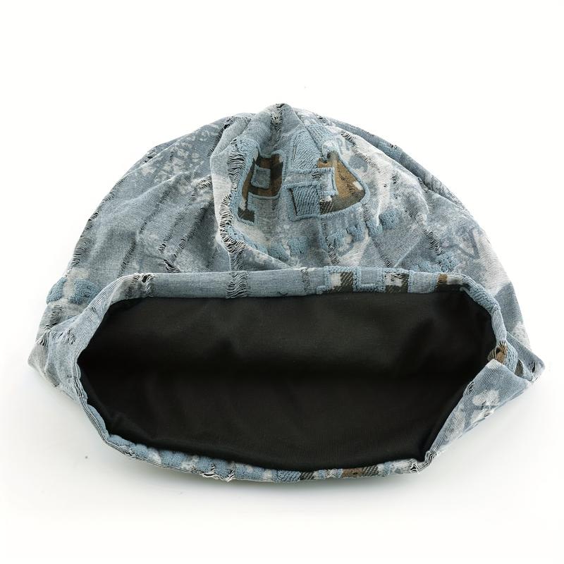 Unisex Lightweight Knitted Beanie Hat, Slouchy Skull Cap for Men and Women, White and Black Color Options SpringStatements