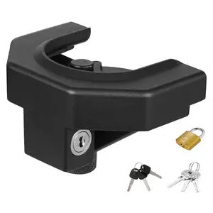 VEVOR Trailer Hitch Lock Kit, Compatible with 2 - 5/16 in Couplers, Heavy - Duty Anti - Theft Trailer Ball Lock with 3 Keys Padlock, Prying - Resistant Impact - Resistant, Fits for RVs, Boats, Trailers