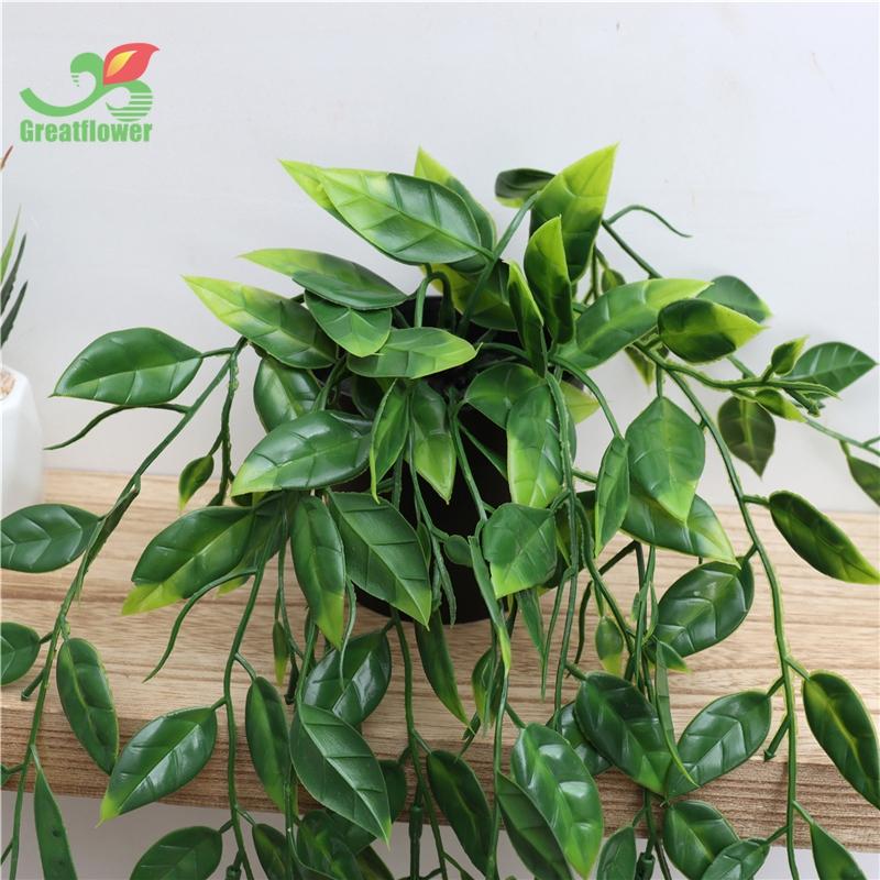 St. Patrick's Day Artificial Decorative Plant Pot, 1 Count Simulated Plant Vine, Hanging Plant Artificial Plants For Home Garden Yard Decor