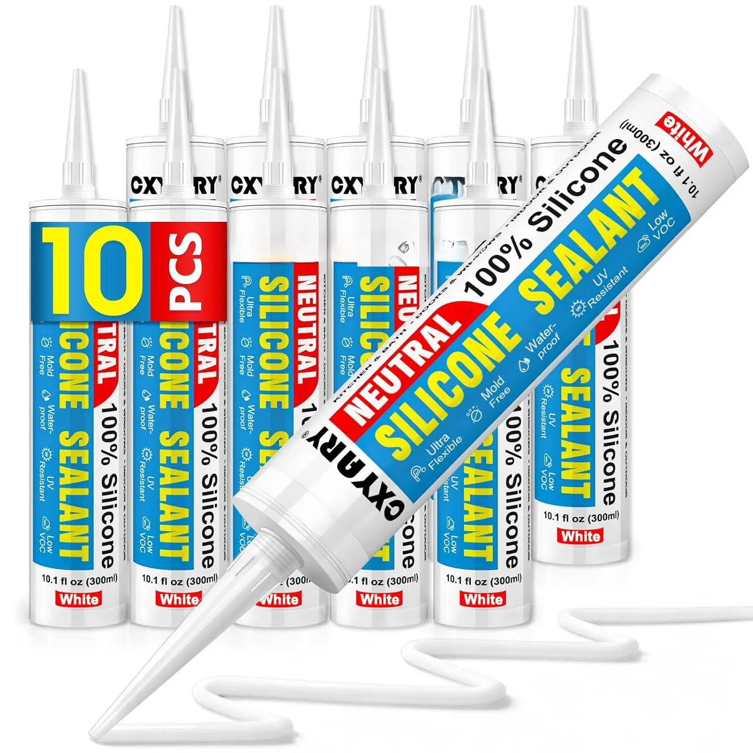 Caulk & Sealant Clear, 6 Pack -   Sealant (300ml)