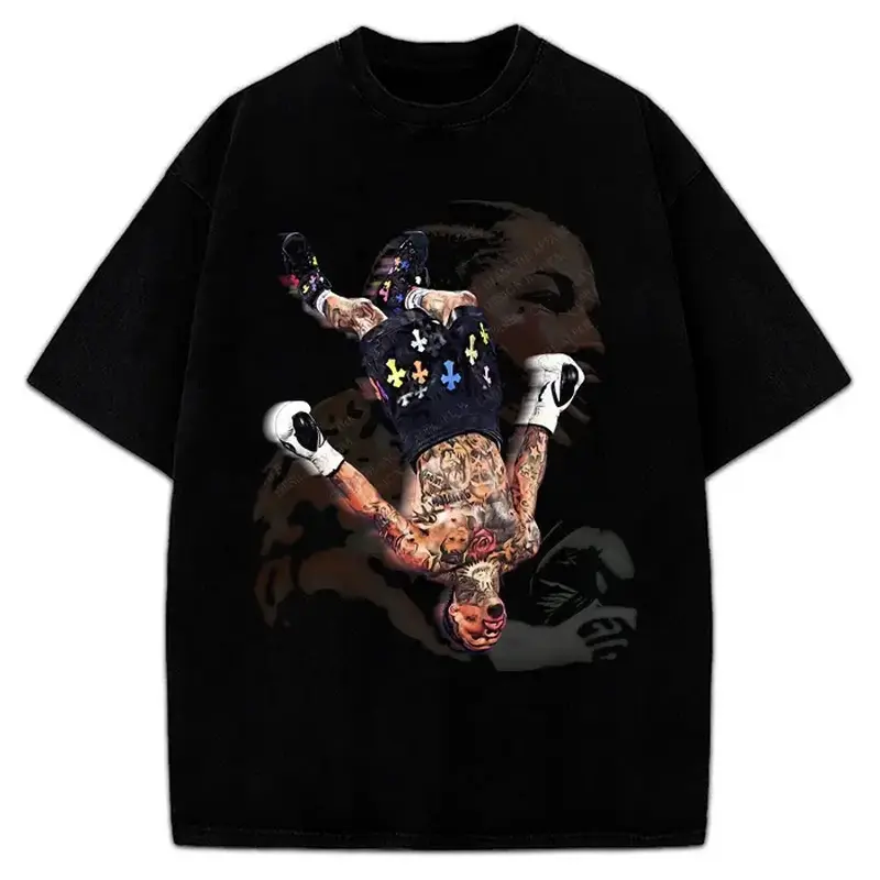 Gervonta "Tank" Davis Boxing World Champion Custom Graphic Cotton Casual Short-Sleeve Menswear Garment T-Shirt