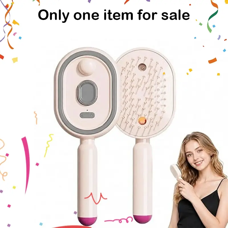 New automatic spray massage comb, used for hair care, knot prevention, plump hair, electric massage comb, suitable for holiday gifts, Volumizing Comb