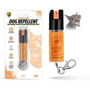 Dog Deterrent Spray for Self Defense, Training and Anti Barking, Long-Range Portable Dog Repellent Canister (0.5oz / 2oz)