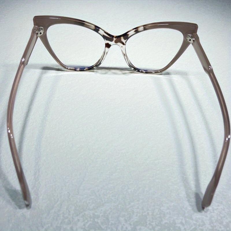 Oversized Women Myopia Presbyopia Glasses Cat-Eye Fashion Lady's Blue Light Blocking Computer Eyewear Prescription Eyeglasses