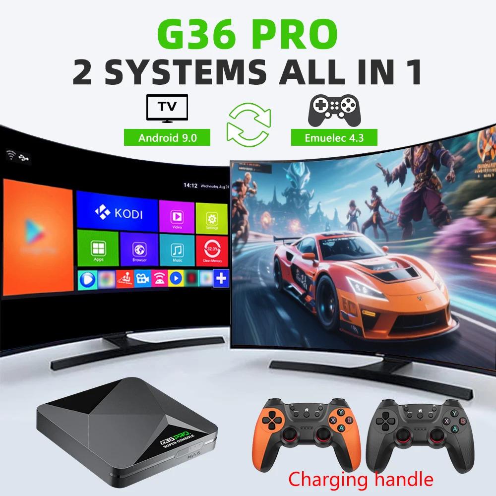 G36 Pro Retro Game Console with 120,000+ Classic Games for PS1/GBA/CPS| Rechargeable Wireless Controller| Perfect Kids Gift & Family Entertainment G36 Pro Retro Game Console with 120,000+ Classic Games for PS1/GBA/CPS| Rechargeable Wireless Controller| Perfect Kids Gift & Family Entertainment